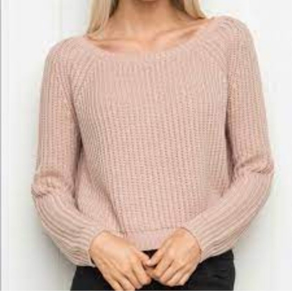 Brandy Melville Pink Knit Sweater - Picture 2 of 9